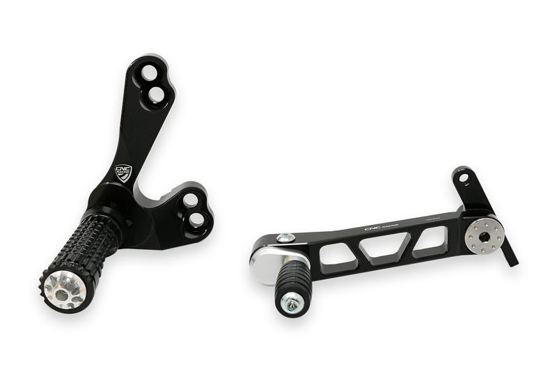 Pedane regolabili Ducati Streetfighter 848 1098 Nero
