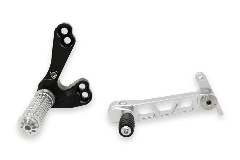 Pedane regolabili Ducati Streetfighter 848 1098 Argento