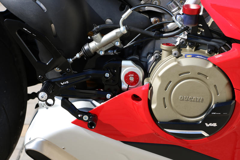 Adjustable rear sets RPS Ducati Panigale V4 - EASY Nero