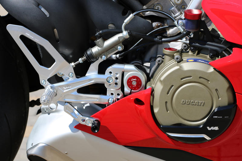 Adjustable rear sets RPS Ducati Panigale V4 - EASY Argento
