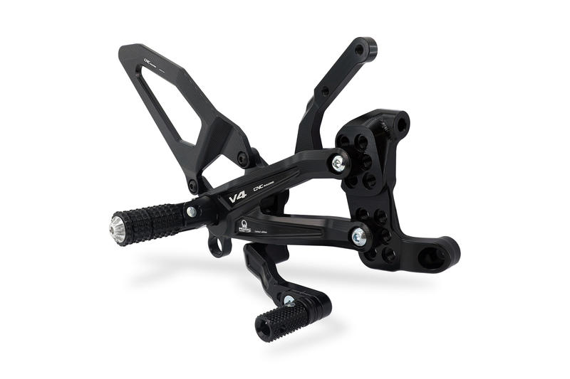 Adjustable rearsets Ducati Streetfighter V4 Nero