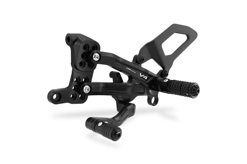 Adjustable rearsets Ducati Streetfighter V4 Nero