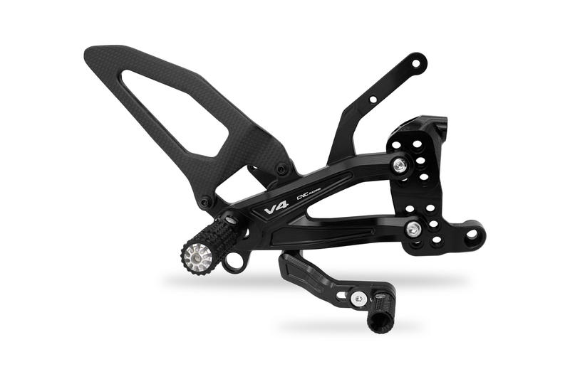 Adjustable rearsets Ducati Streetfighter V4 Carbon Nero