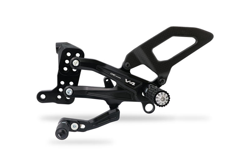 Adjustable rearsets Ducati Streetfighter V4 Carbon Nero