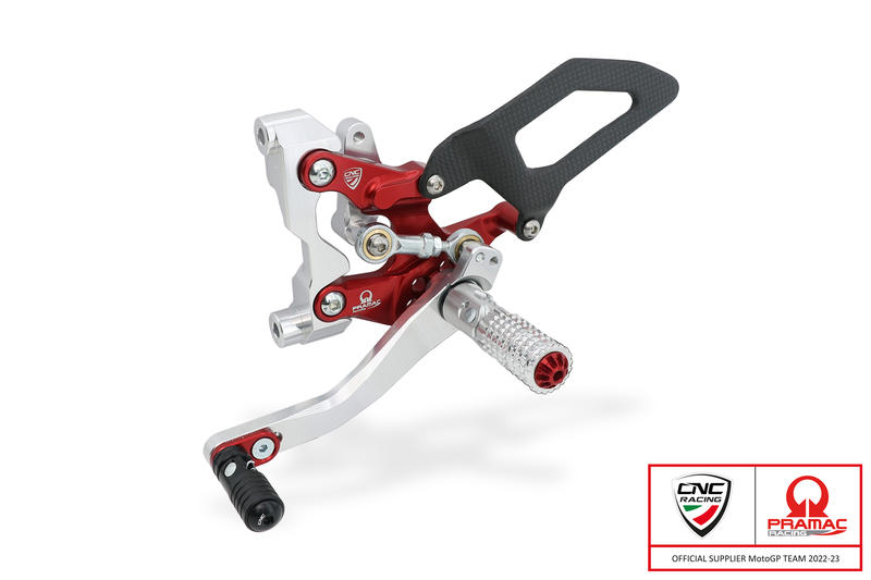 Adjustable rearsets Ducati Streetfighter V2 - Pramac racing Limited Edition Rosso/Argento