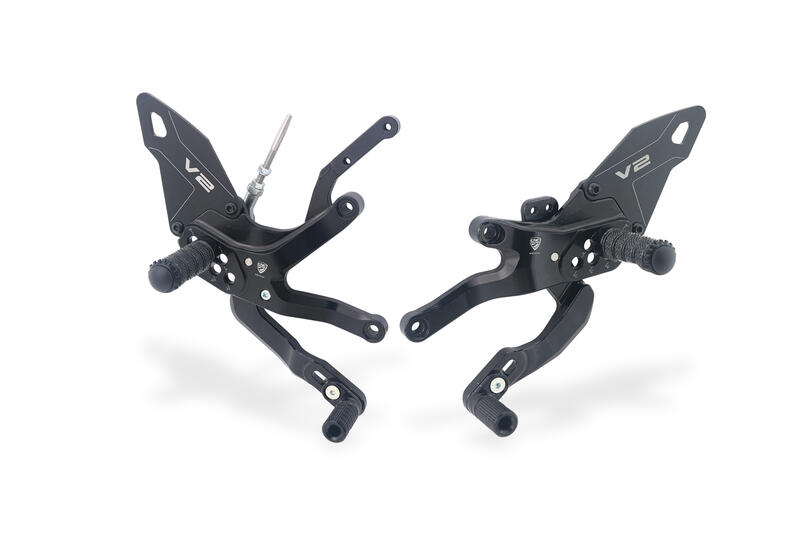 Pedane regolabili Ducati Panigale V2 MY2025 Nero