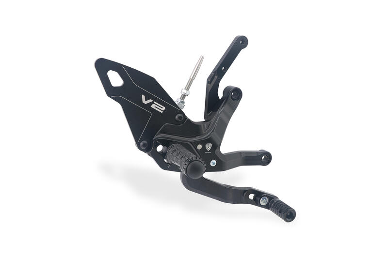 Pedane regolabili Ducati Panigale V2 MY2025 Nero