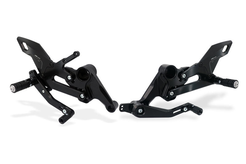Adjustable rear sets Aprilia RS 660 - Tuono 660 Nero