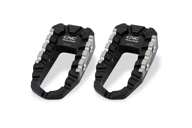 Kit poggiapiedi TOURING - pilota Nero