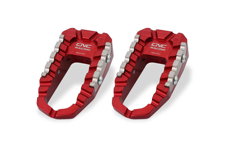 Kit poggiapiedi TOURING - passeggero Rosso