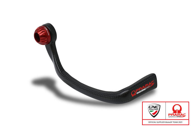 Brake-Guard Carbon Race - Protezione leva freno anteriore carbonio lucido - Pramac Racing Limited Edition Rosso