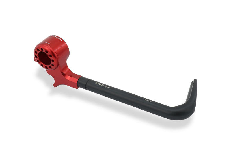Lever-Guard Street - Protezione leva freno anteriore con attacco specchio Rosso