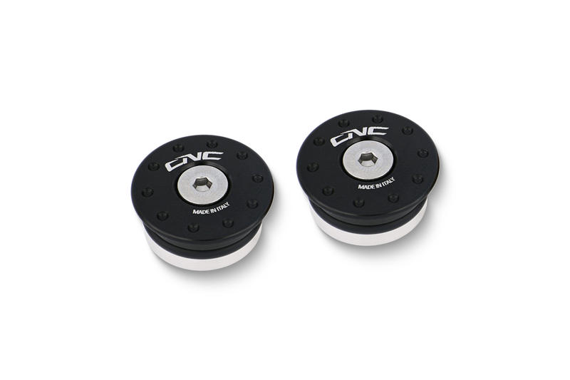 Cap sets for engine guard in steel tube Ducati DesertX Nero