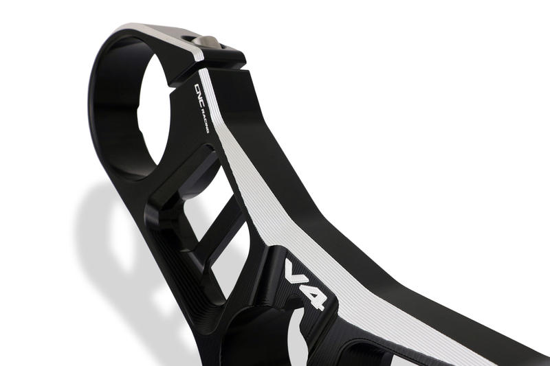 Piastre di sterzo Ducati Panigale V4 - Superiore - BICOLOR Nero/Argento