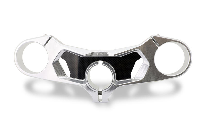 Piastre di sterzo Ducati Panigale V4 - Superiore CARBON Argento