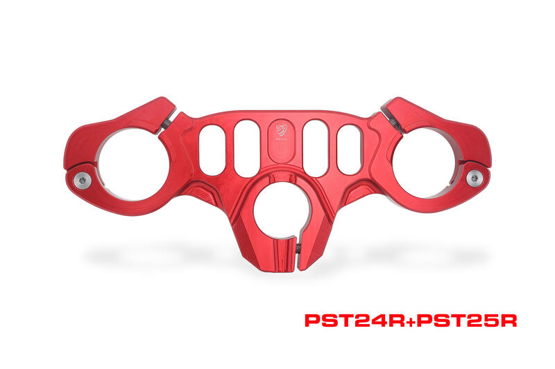 Piastre di sterzo Ducati Panigale V2 MY2025 - Kit morsetti Rosso