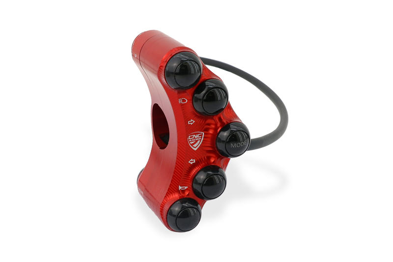 Left handlebar switch - Street use Rosso