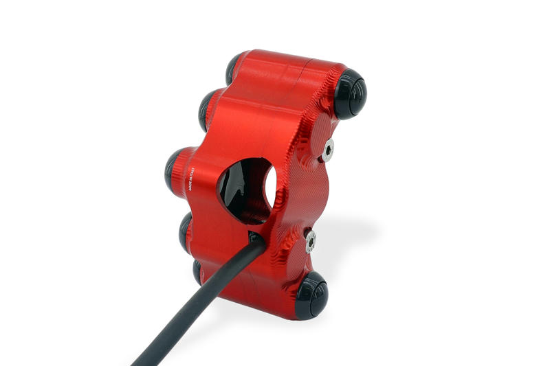 Left handlebar switch - Street use Rosso