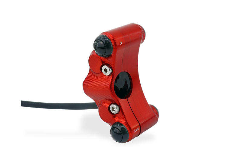Left handlebar switch - Street use Rosso