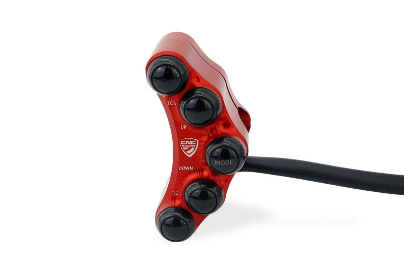 Left handlebar switch - Race use Rosso