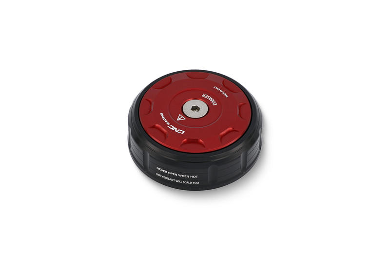 Radiator cap cover Ducati BICOLOR Nero/Rosso