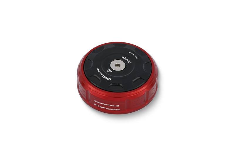 Radiator cap cover Ducati BICOLOR Rosso/Nero