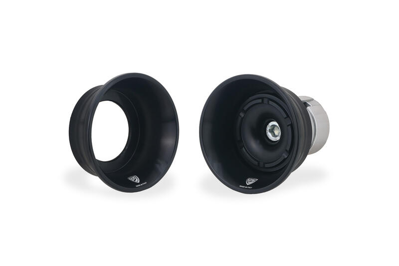 Tamponi protezione ruota anteriore Ducati - RACE Nero/Nero