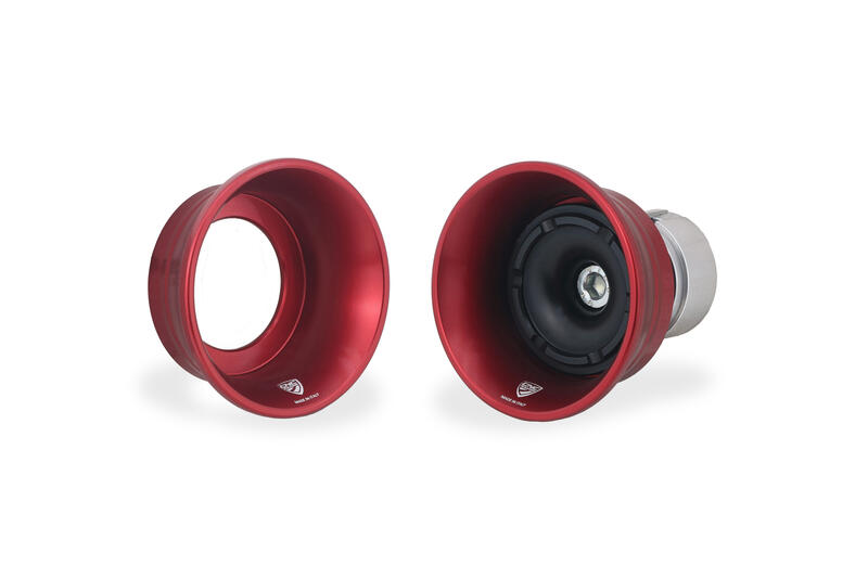 Tamponi protezione ruota posteriore Ducati - RACE Rosso/Nero