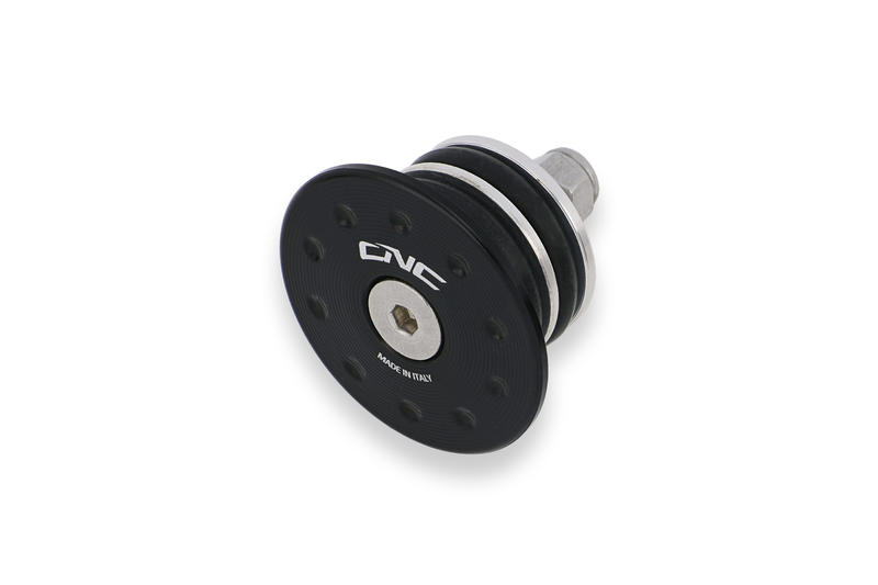 Tappo forcella anteriore lato sinistro Aprilia Nero