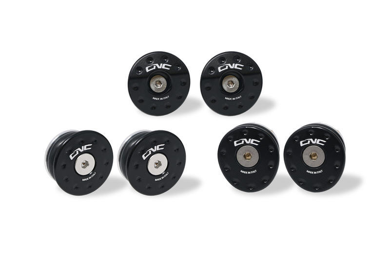 Frame caps kit MV Agusta - Front frame Nero