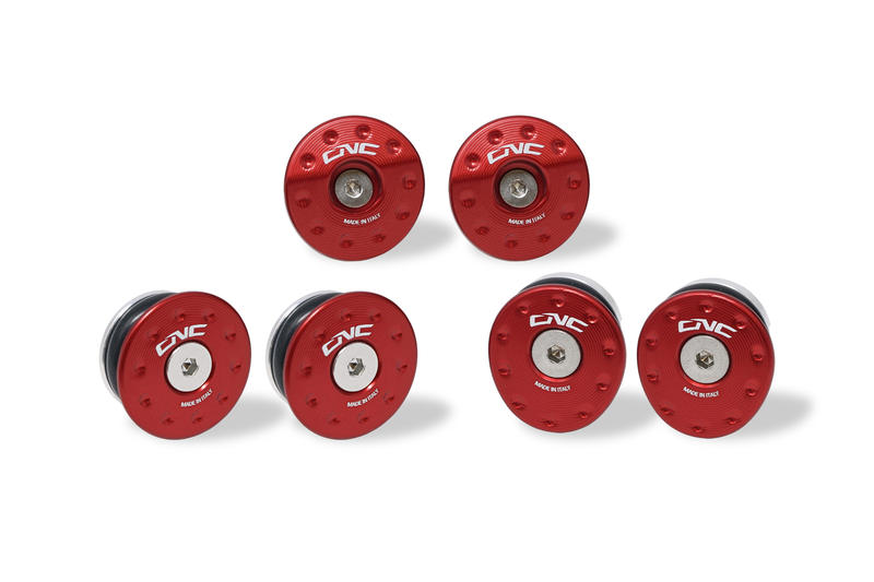 Frame caps kit MV Agusta - Front frame Rosso