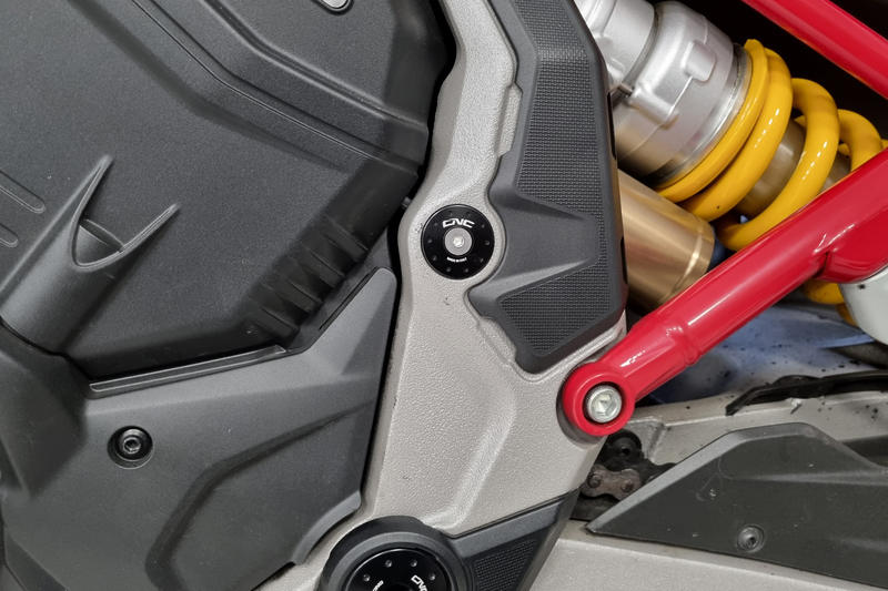 Frame caps kit Ducati Multistrada V4 - smaller holes Nero