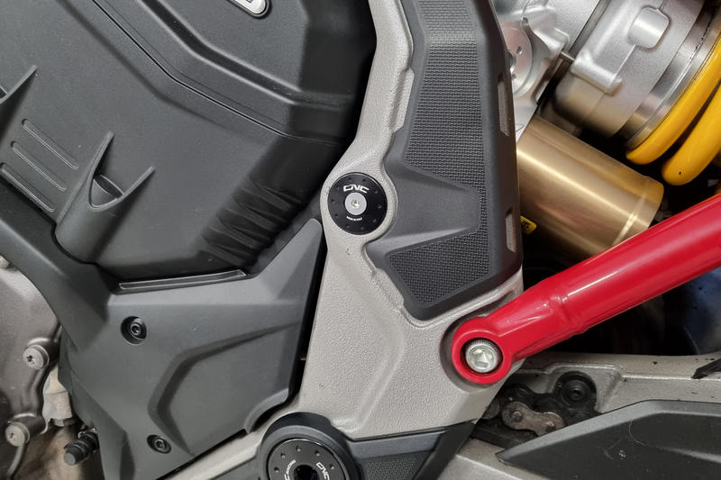 Frame caps kit Ducati Multistrada V4 - smaller holes Nero