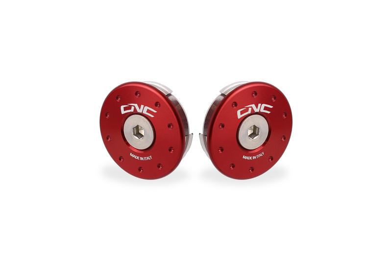 Frame caps kit Ducati Multistrada V4 - smaller holes Rosso