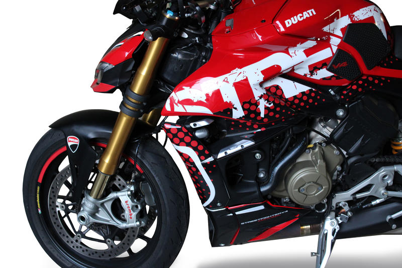 Winglets blanking caps Ducati Streetfighter V4/S Argento