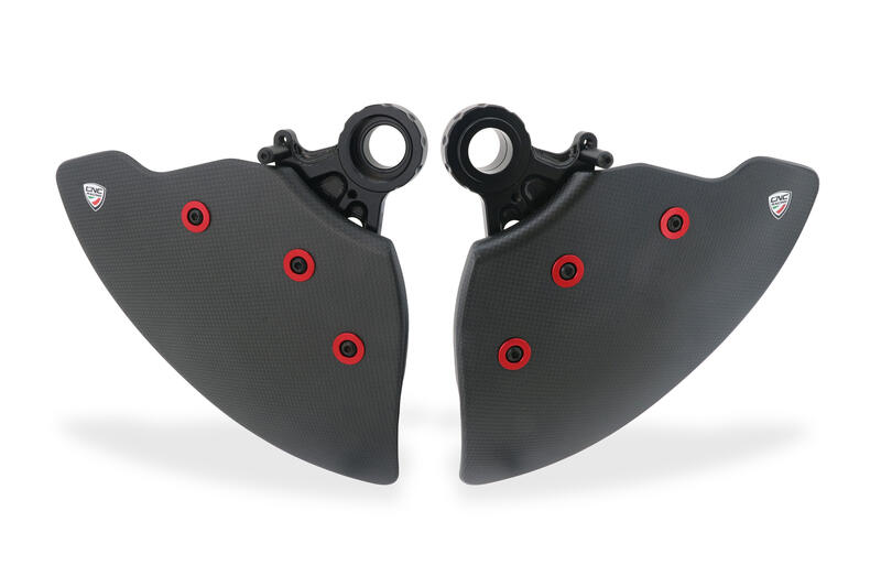 GP DUCTS EVO - Sistema Raffreddamento Impianto Frenante - Carbonio Lucido Rosso